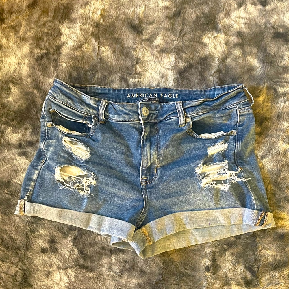 American Eagle Outfitters Denim Jean Shorts Stretch 16